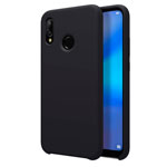 Чехол Yotrix LiquidSilicone для Huawei P20 lite (черный, гелевый)