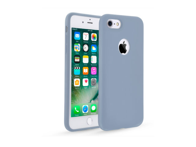 Чехол Seedoo Delight case для Apple iPhone 8 (голубой, силиконовый)