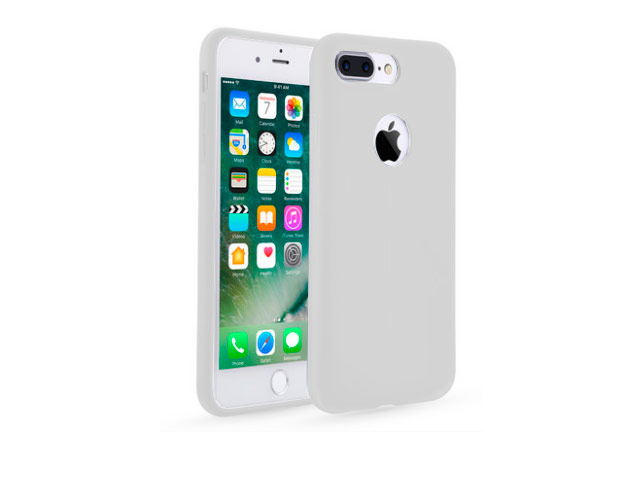 Чехол Seedoo Delight case для Apple iPhone 8 plus (белый, силиконовый)