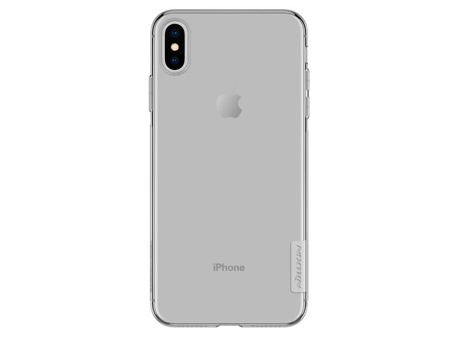 Чехол Nillkin Nature case для Apple iPhone XS max (серый, гелевый)