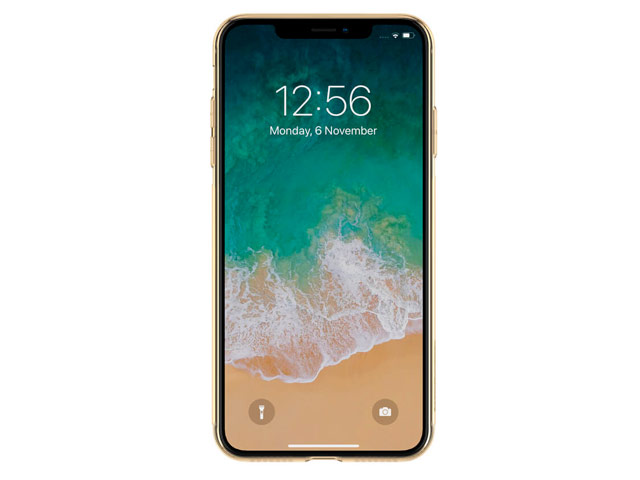 Чехол Nillkin Nature case для Apple iPhone XS max (золотистый, гелевый)