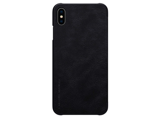 Чехол Nillkin Qin leather case для Apple iPhone XS max (черный, кожаный)