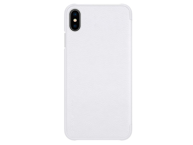 Чехол Nillkin Qin leather case для Apple iPhone XS max (белый, кожаный)