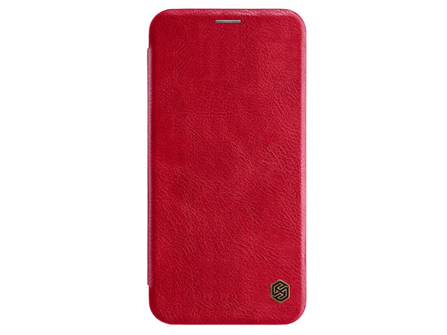 Чехол Nillkin Qin leather case для Apple iPhone XS max (красный, кожаный)