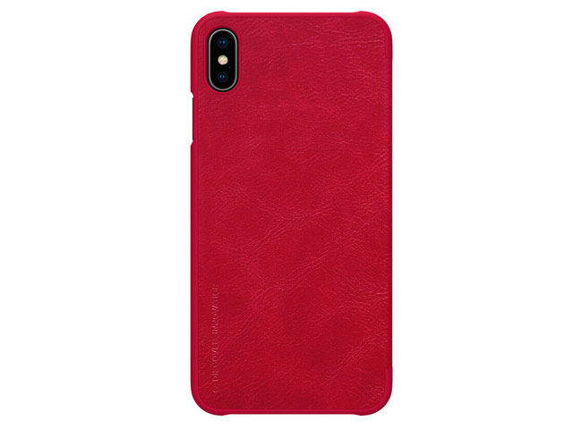 Чехол Nillkin Qin leather case для Apple iPhone XS max (красный, кожаный)