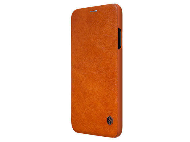 Чехол Nillkin Qin leather case для Apple iPhone XS max (коричневый, кожаный)