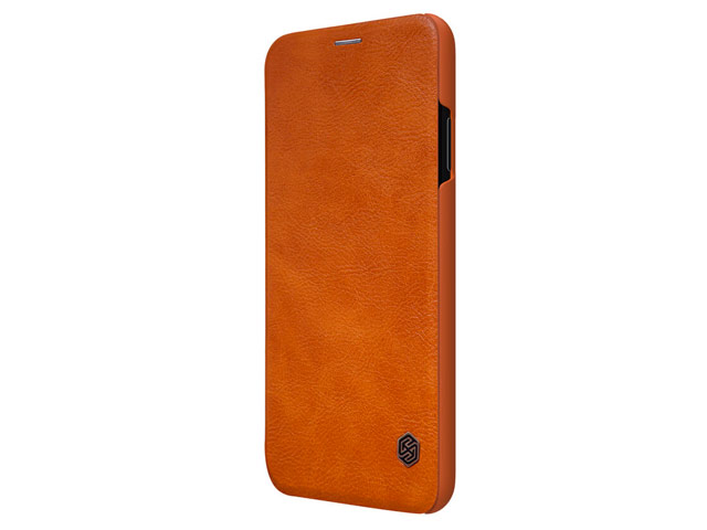 Чехол Nillkin Qin leather case для Apple iPhone XS max (коричневый, кожаный)
