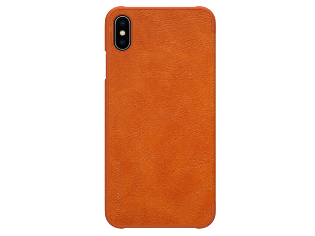 Чехол Nillkin Qin leather case для Apple iPhone XS max (коричневый, кожаный)