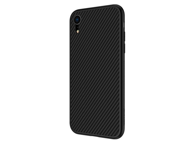 Чехол Nillkin Synthetic fiber для Apple iPhone XR (черный, карбон)