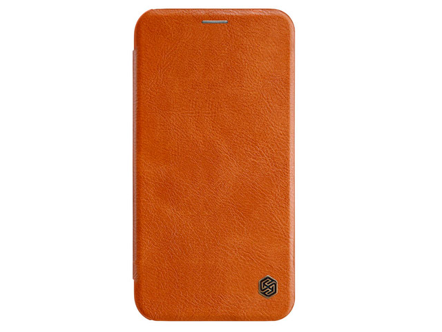 Чехол Nillkin Qin leather case для Apple iPhone XR (коричневый, кожаный)