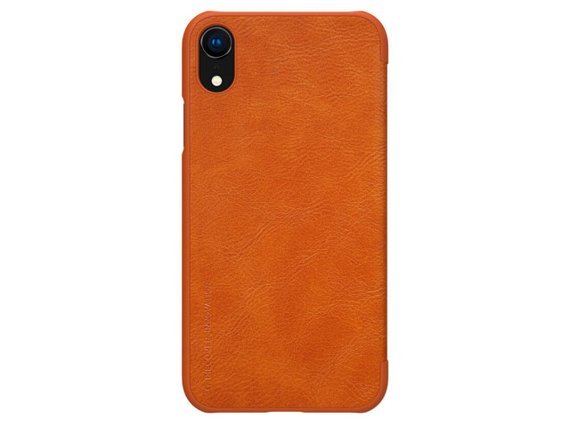 Чехол Nillkin Qin leather case для Apple iPhone XR (коричневый, кожаный)