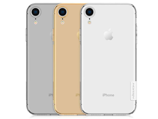 Чехол Nillkin Nature case для Apple iPhone XR (золотистый, гелевый)