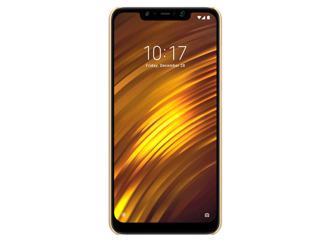 Чехол Nillkin Hard case для Xiaomi Pocophone F1 (золотистый, пластиковый)