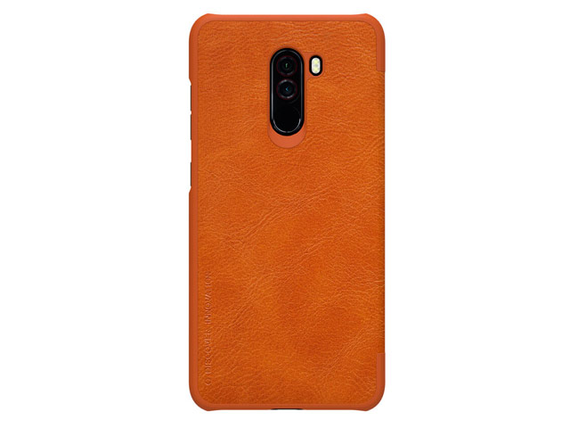 Чехол Nillkin Qin leather case для Xiaomi Pocophone F1 (коричневый, кожаный)