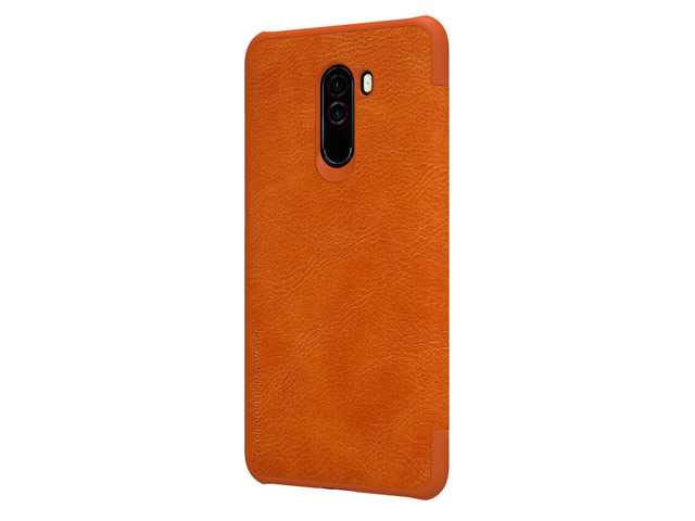 Чехол Nillkin Qin leather case для Xiaomi Pocophone F1 (коричневый, кожаный)