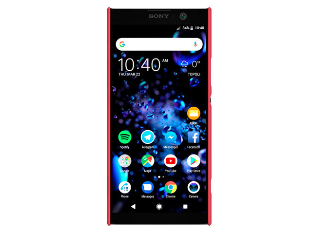 Чехол Nillkin Hard case для Sony Xperia XA2 plus (красный, пластиковый)