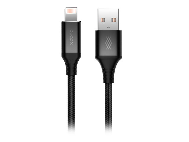 USB-кабель X-Doria X-Speed Cable (Lightning, черный, 1 м)