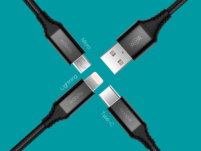 USB-кабель X-Doria X-Speed Cable (Lightning, черный, 1 м)