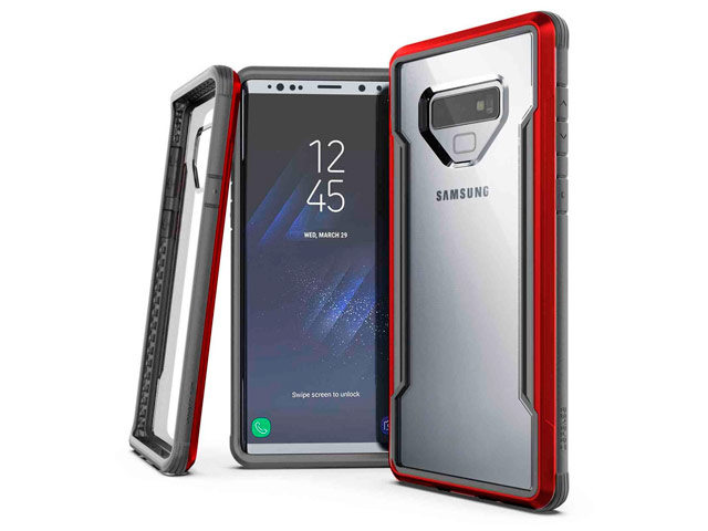 Чехол X-doria Defense Shield для Samsung Galaxy Note 9 (красный, маталлический)