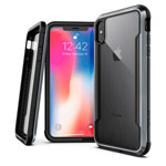 Чехол X-doria Defense Shield для Apple iPhone XS (черный, маталлический)