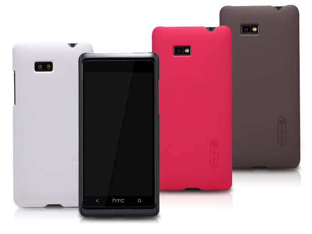 Чехол Nillkin Hard case для HTC Desire 600 dual sim (темно-коричневый, пластиковый)