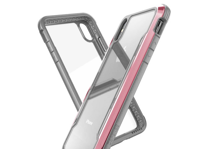 Чехол X-doria Defense Shield для Apple iPhone XS (розово-золотистый, маталлический)