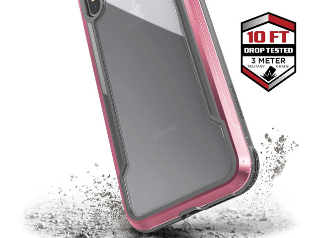 Чехол X-doria Defense Shield для Apple iPhone XS (розово-золотистый, маталлический)