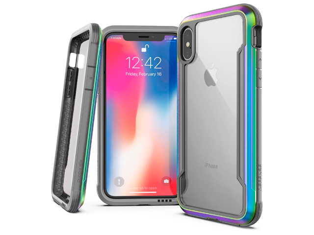 Чехол X-doria Defense Shield для Apple iPhone XS (хамелеон, маталлический)