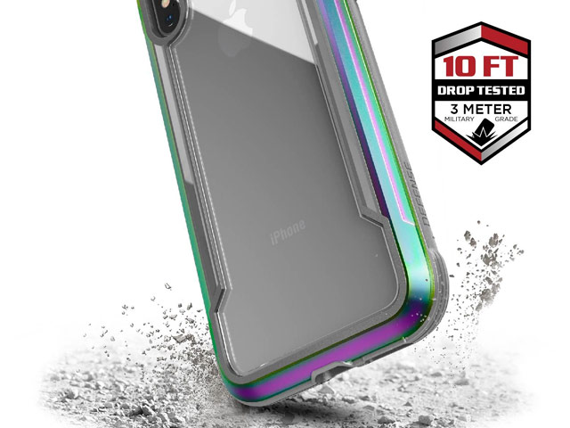 Чехол X-doria Defense Shield для Apple iPhone XS (хамелеон, маталлический)