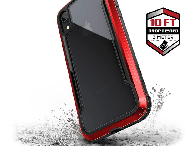 Чехол X-doria Defense Shield для Apple iPhone XR (красный, маталлический)