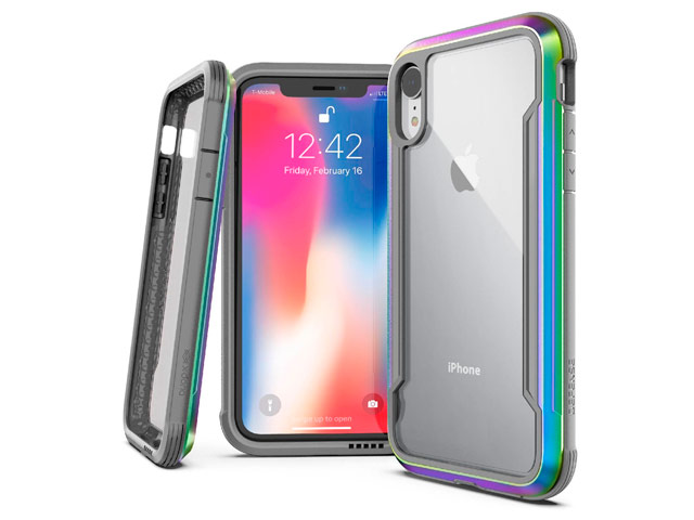 Чехол X-doria Defense Shield для Apple iPhone XR (хамелеон, маталлический)