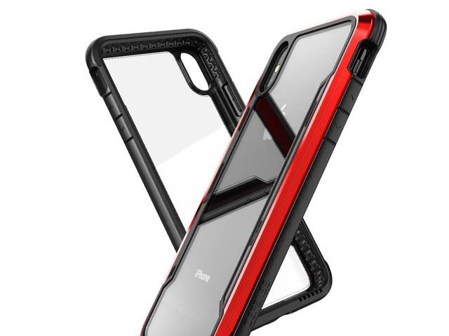 Чехол X-doria Defense Shield для Apple iPhone XS max (красный, маталлический)