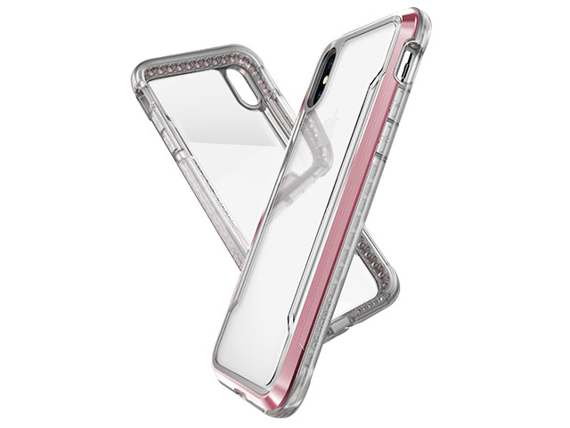 Чехол X-doria Defense Shield для Apple iPhone XS max (розовый, маталлический)