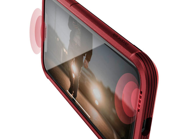 Чехол X-doria Defense Lux для Apple iPhone XR (Red Leather, маталлический)