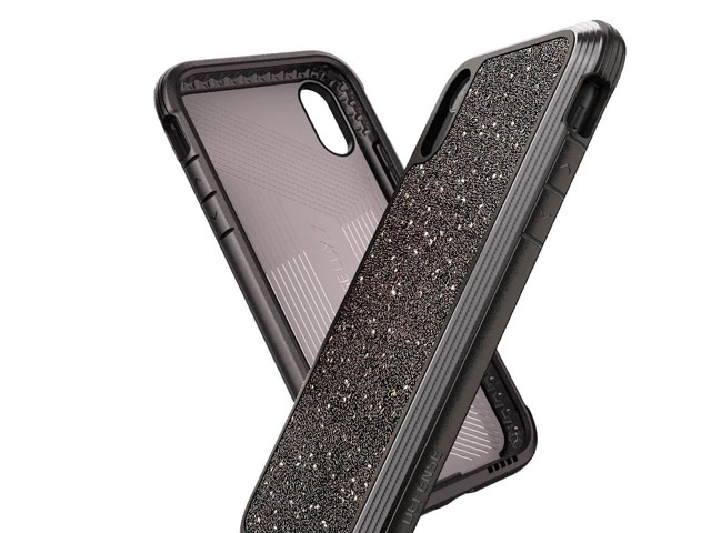 Чехол X-doria Defense Lux для Apple iPhone XR (Crystal Black, маталлический)