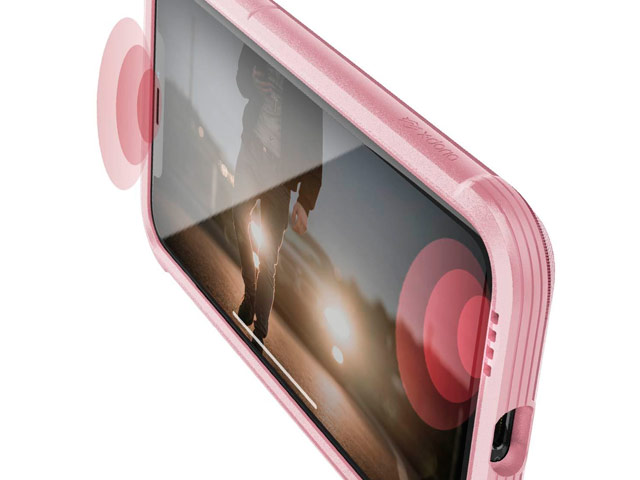 Чехол X-doria Defense Lux для Apple iPhone XS max (Crystal Pink, маталлический)