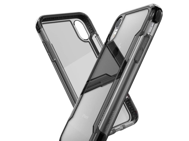 Чехол X-doria Defense Clear для Apple iPhone XR (черный, пластиковый)