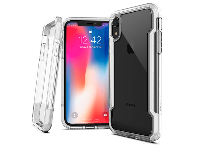 Чехол X-doria Defense Clear для Apple iPhone XR (белый, пластиковый)