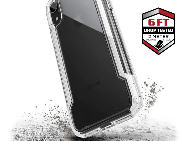 Чехол X-doria Defense Clear для Apple iPhone XR (белый, пластиковый)