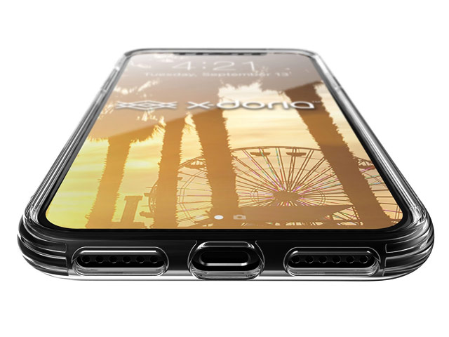 Чехол X-doria ClearVue для Apple iPhone XS max (серый, пластиковый)