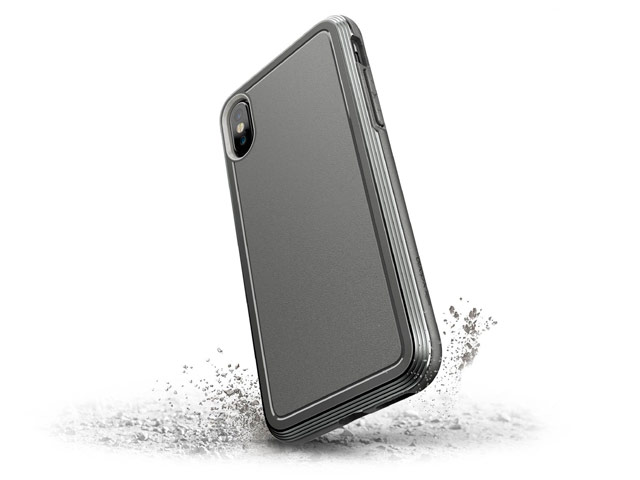 Чехол X-doria Defense Ultra для Apple iPhone X (серый, маталлический)