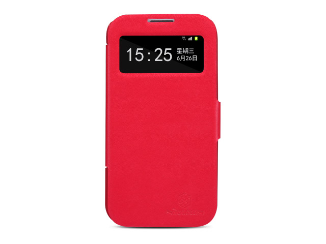 Чехол Nillkin V-series Leather case для Samsung Galaxy S4 i9500 (красный, кожанный)
