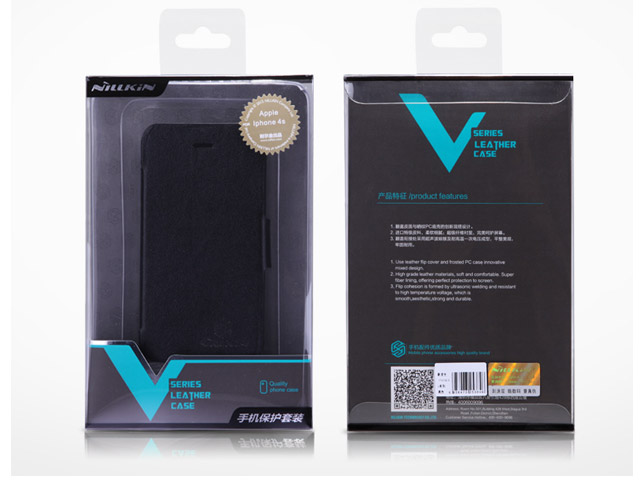 Чехол Nillkin V-series Leather case для Samsung Galaxy S4 i9500 (красный, кожанный)