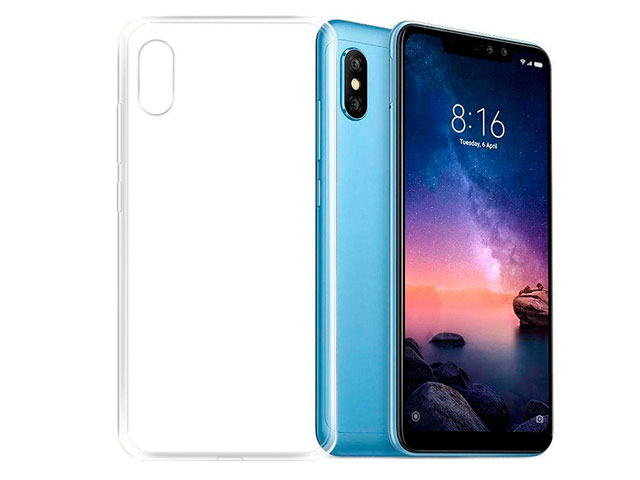 Чехол Yotrix UltrathinCase для Xiaomi Redmi Note 6 (прозрачный, гелевый)