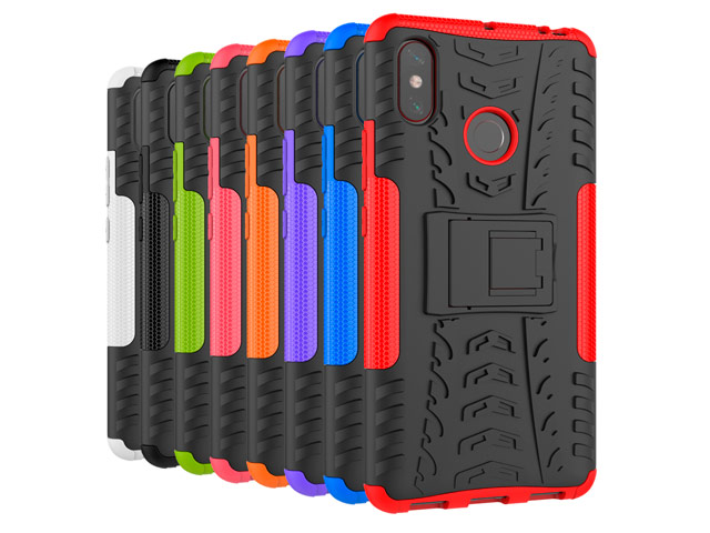 Чехол Yotrix Shockproof case для Xiaomi Mi Max 3 (оранжевый, пластиковый)