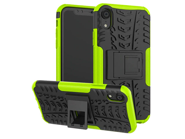 Чехол Yotrix Shockproof case для Apple iPhone XR (зеленый, пластиковый)