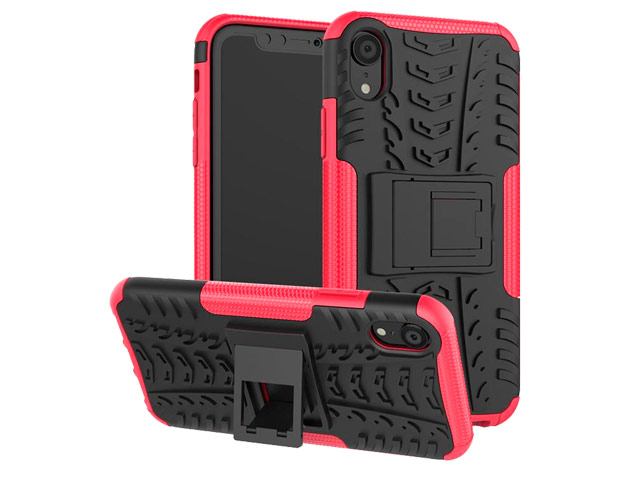 Чехол Yotrix Shockproof case для Apple iPhone XR (розовый, пластиковый)