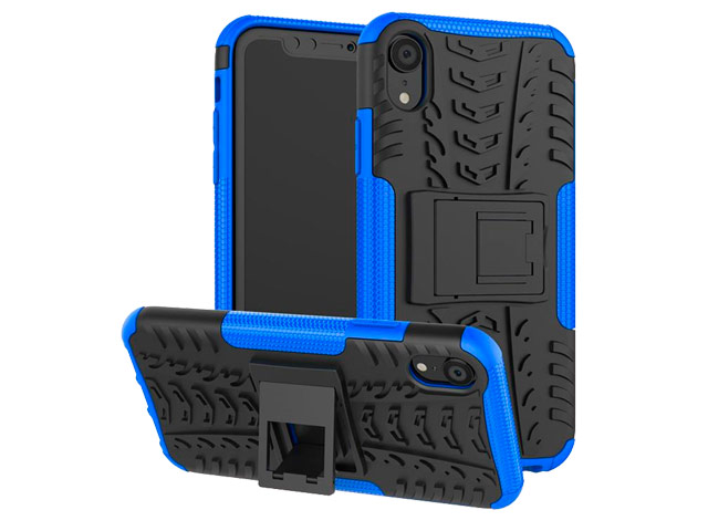 Чехол Yotrix Shockproof case для Apple iPhone XR (синий, пластиковый)