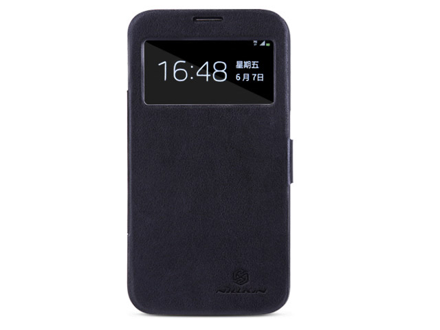Чехол Nillkin V-series Leather case для Samsung Galaxy Mega 6.3 i9200 (черный, кожанный)