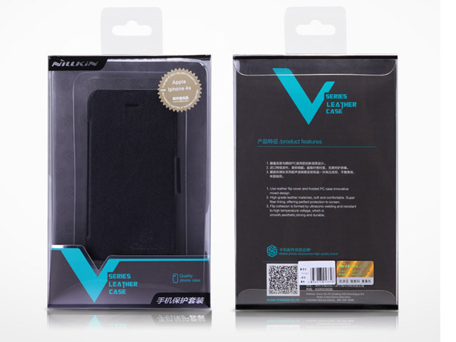 Чехол Nillkin V-series Leather case для Samsung Galaxy Mega 6.3 i9200 (черный, кожанный)